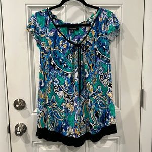 Ellen Tracy Cap Sleeve Top